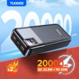 מטען נייד מהיר TUODES 22.5W – קיבולת סוללה 10,000 או 20,000mAh